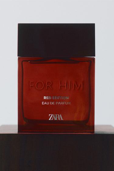 FOR HIM RED EDITION INTENSE PARFUM سعة 90 مل (3,04 أونصة سائلة) - TINTED LEATHER الخاص بـ Zara