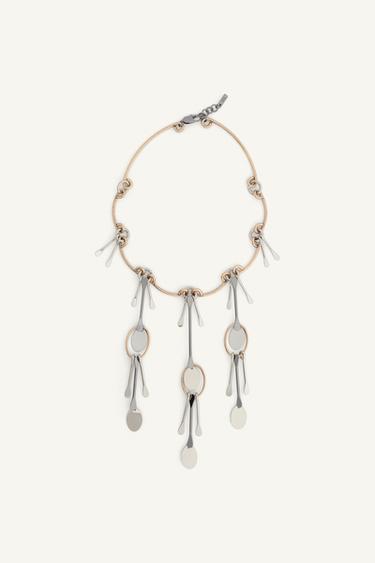 Zara LIMITED EDITION LONG NECKLACE - Gold / Silver