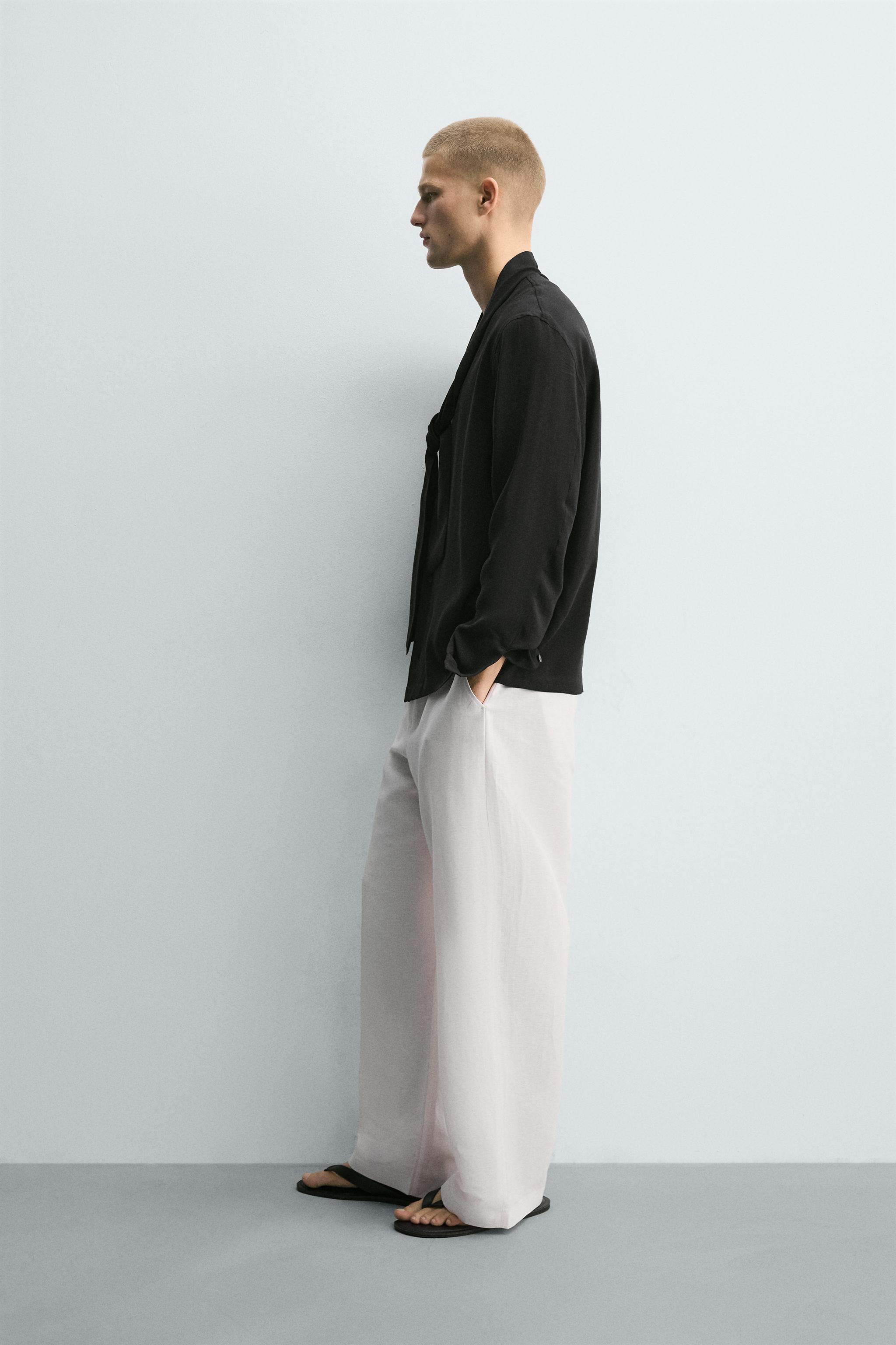 FLOWY TIE SHIRT