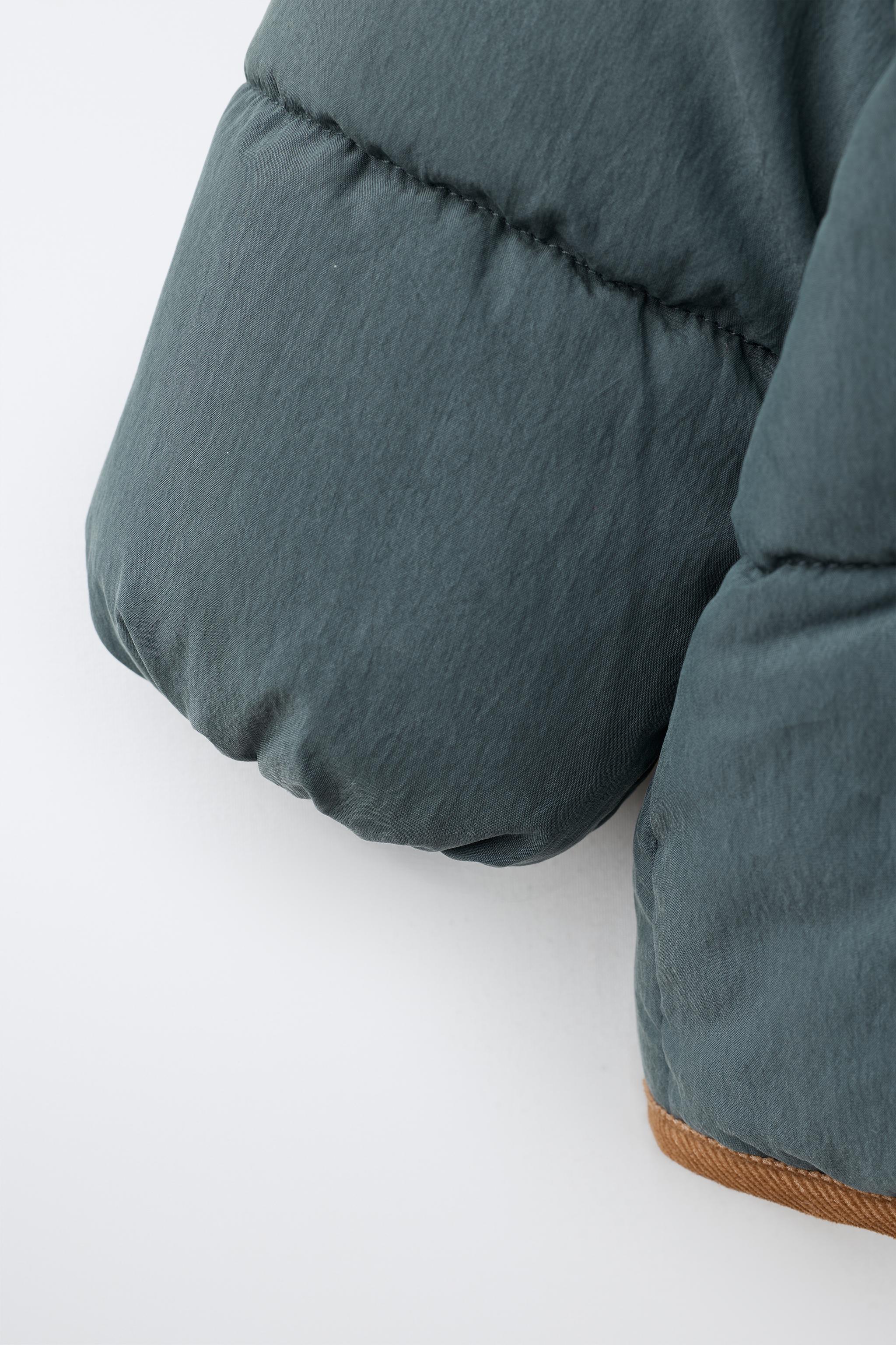 FUR-EFFECT COLLAR JACKET