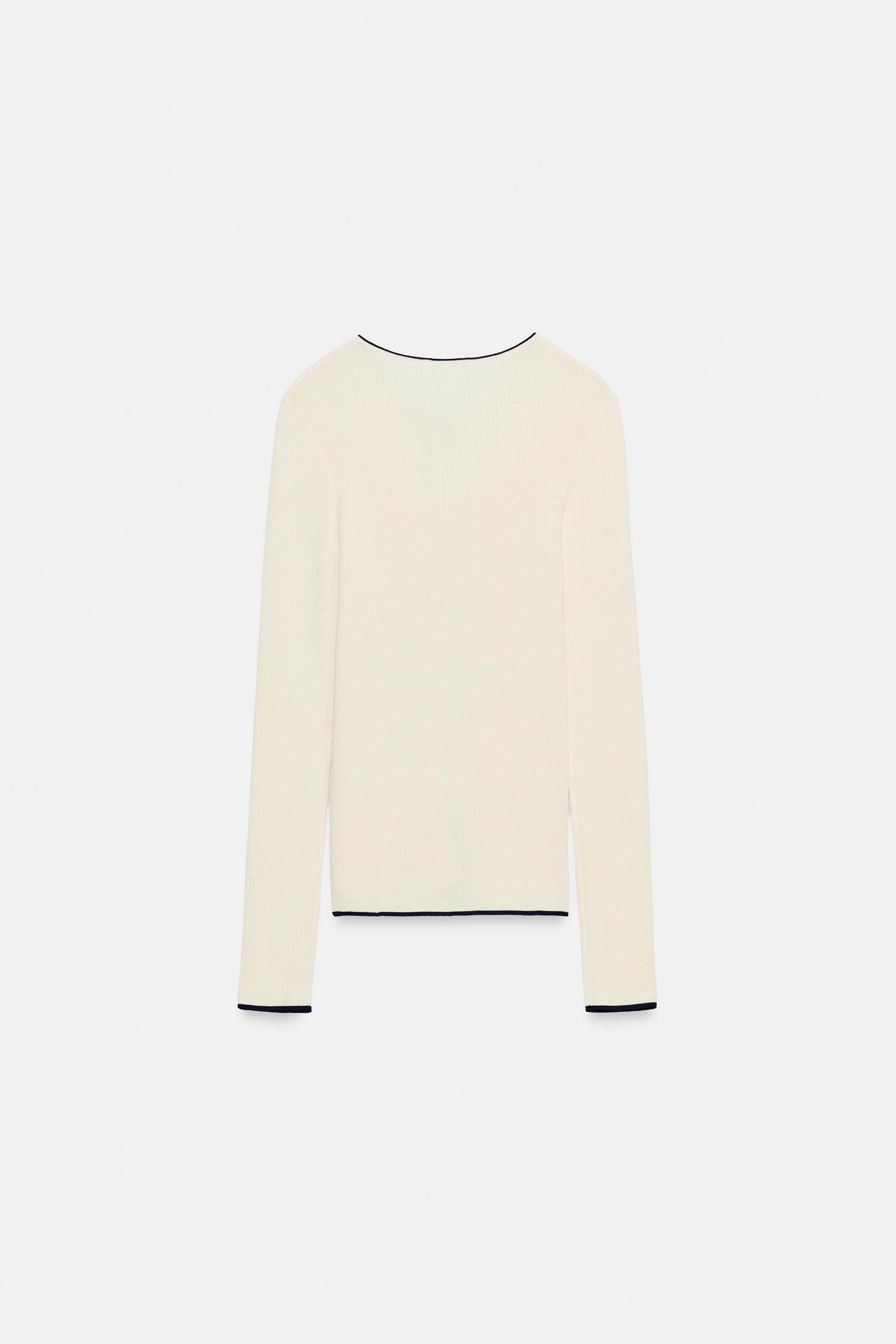 Zara Kontrast Biyeli Ceket görsel 8