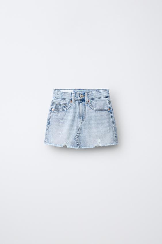 FALDA DENIM - Azul claro de Zara - Imagen 0