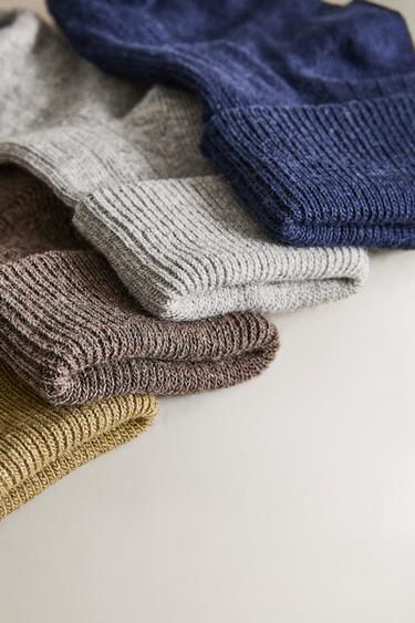 CHAUSSETTES BÉBÉ MULTICOLORES (LOT DE 4) - VERT de Zara - Image 2