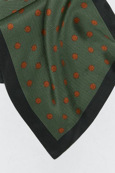 FOULARD EN SOIE SOSHIOTSUKI X ZARA - Vert de Zara - Image 3