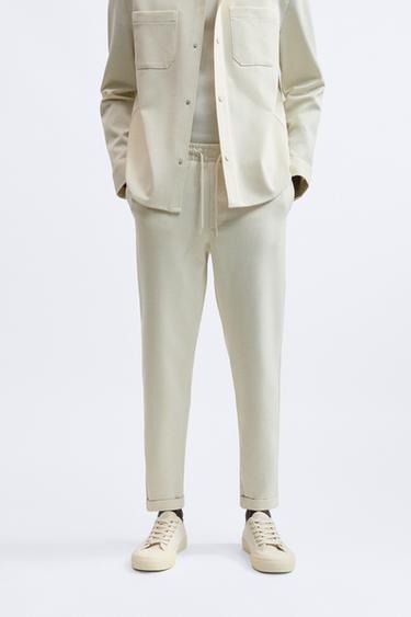PANTALÓN CINTURA JOGGER EASY CARE - Crudo de Zara