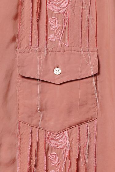 CHEMISE EN CUPRO BRODERIES WILLY CHAVARRIA X ZARA - Rose de Zara - Image 5