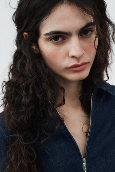 TRF ZIP-UP DENIM DRESS - Dark indigo by Zara - Image 4