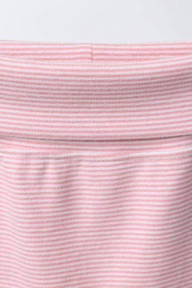 STRIPED TROUSERS AND T-SHIRT SET WITH EMBROIDERED BUNNY - Pink by Zara - Image 4