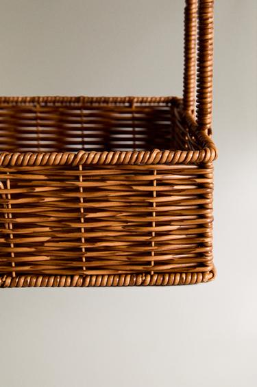 BRAIDED PLASTIC STORAGE UNIT - Brown by Zara - Image 3