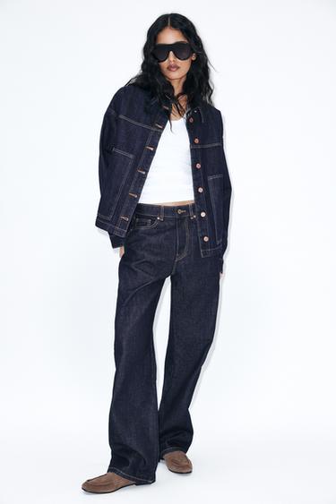 DENIM JACKET WITH PATCH POCKETS - Blue by Zara - Image 0