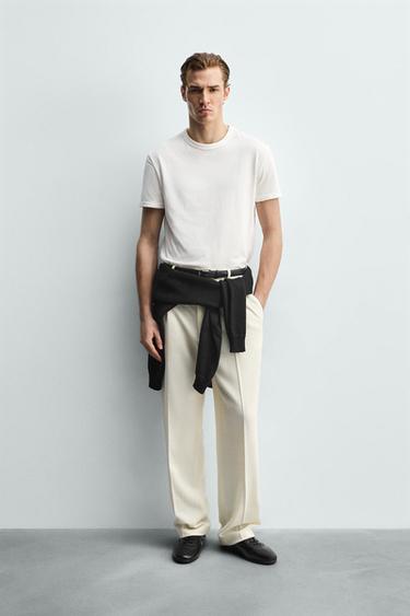 Zara 柔軟休閒版 T 恤 - 白色