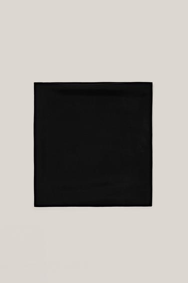Pañuelo seda - LIMITED EDITION - Negro de Zara