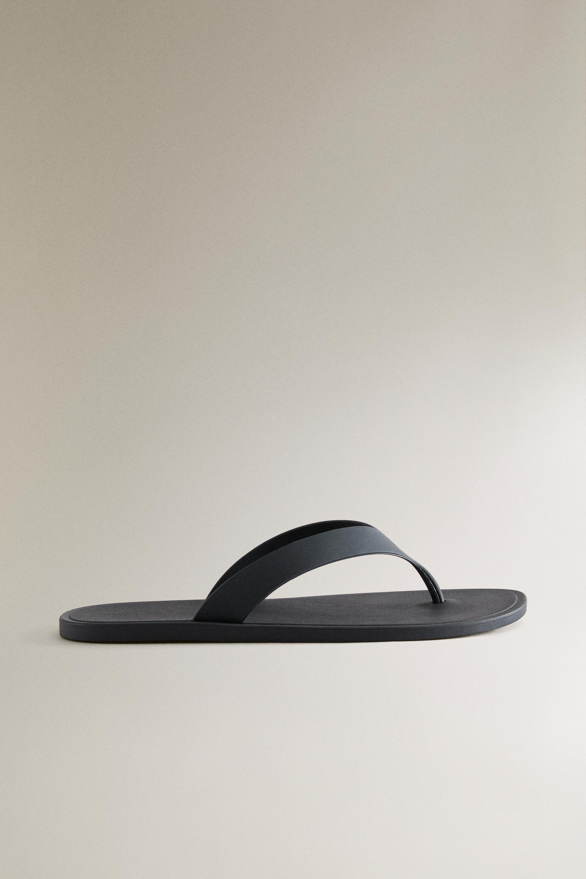 Женские сандалии Zara RUBBERISED POOL SANDALS