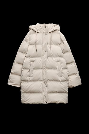 WINDDICHTER ANORAK MIT KAPUZE - Cremefarben von Zara - Bild 0