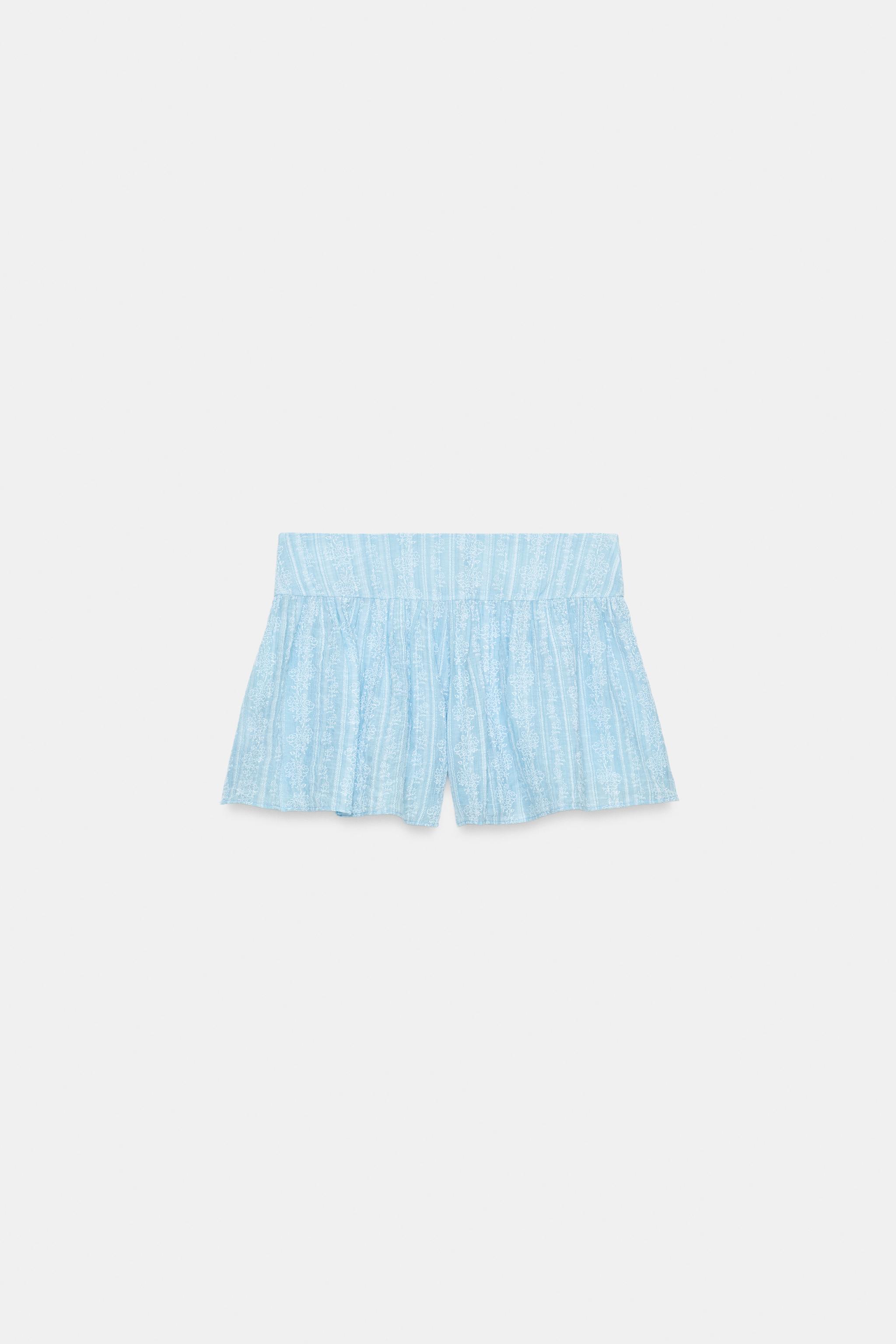 PRINTED A-LINE SHORTS