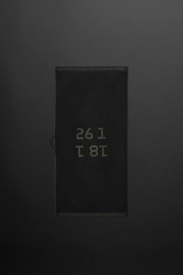 SMALL TRAINING TOWEL - Black by Zara - Image 0