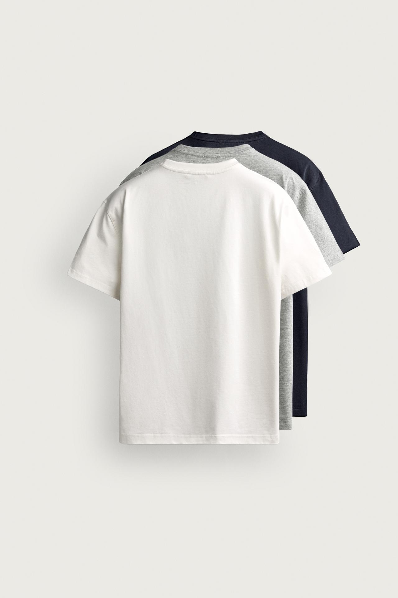 3-PACK OF HEAVYWEIGHT BASIC T-SHIRTS — various