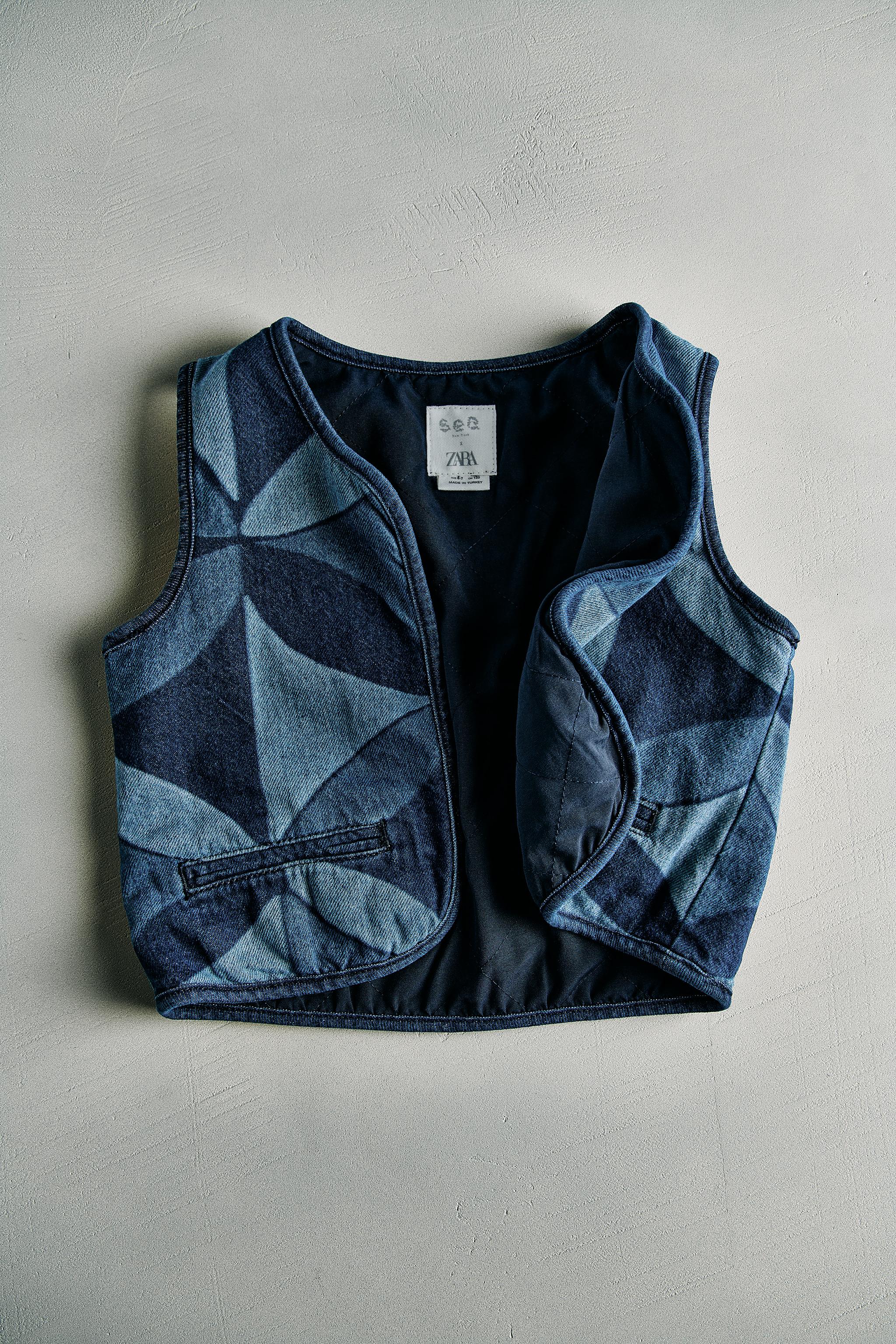 ZARA outlets denim vest