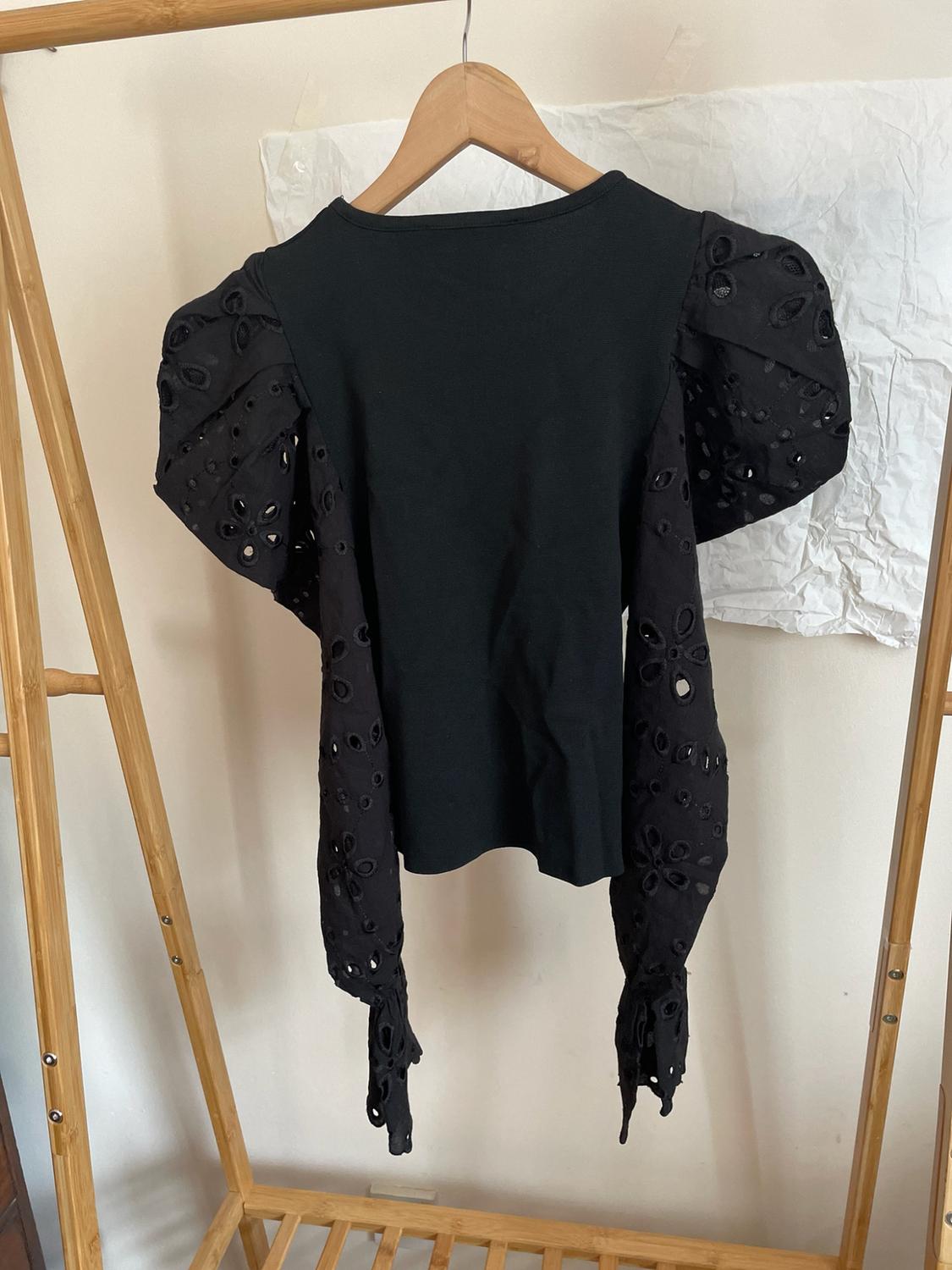 CONTRAST SLEEVE SWEATER - Image 2