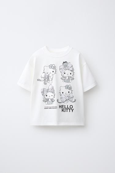 CAMISETA FOIL HELLO KITTY © SANRIO - blanco de Zara