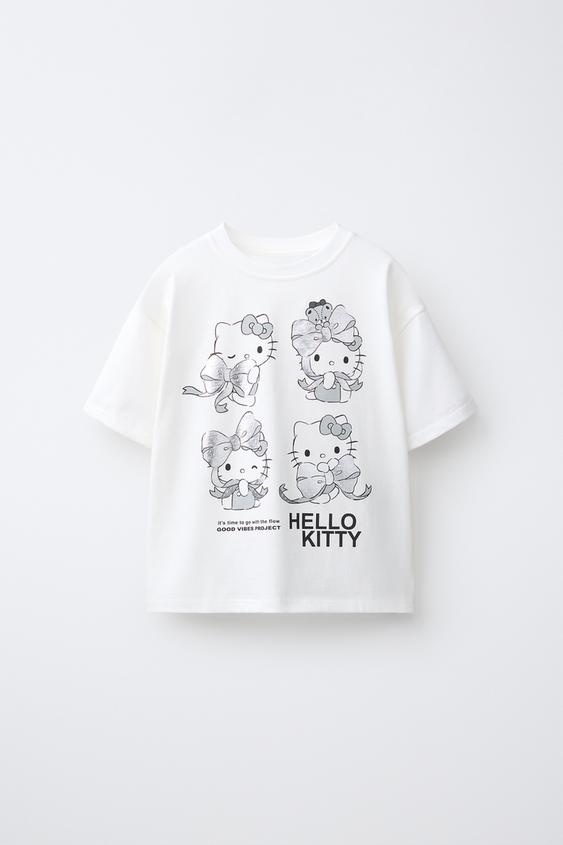 CAMISETA FOIL HELLO KITTY © SANRIO - blanco de Zara - Imagen 0