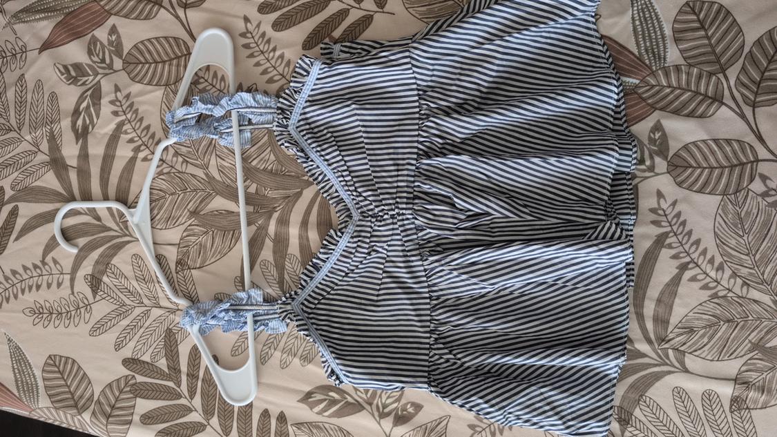 STRIPED TOP WITH THIN STRAPS - Image 2