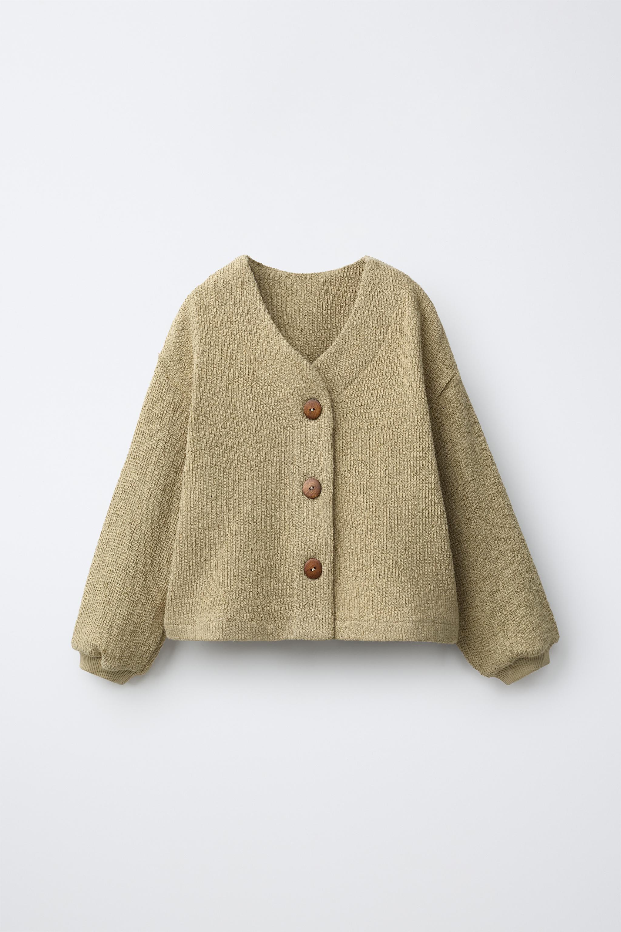 テクスチャーニットカーディガン - ベージュ | ZARA Japan / 日本