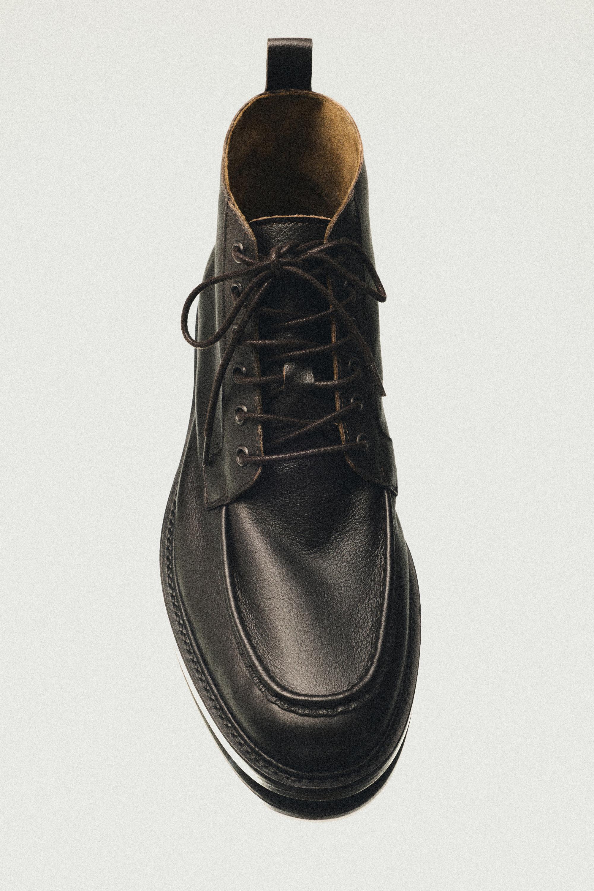 Bottines à lacets en cuir soft - LIMITED EDITION