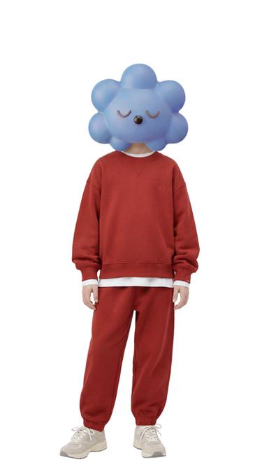 EMBROIDERED SWEATSHIRT AND JOGGERS SET - Red by Zara