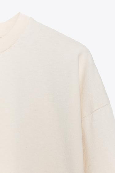 LONG SLEEVE T-SHIRT - camel by Zara - Image 5