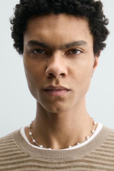 STRIPED JACQUARD JUMPER - camel by Zara - Image 4