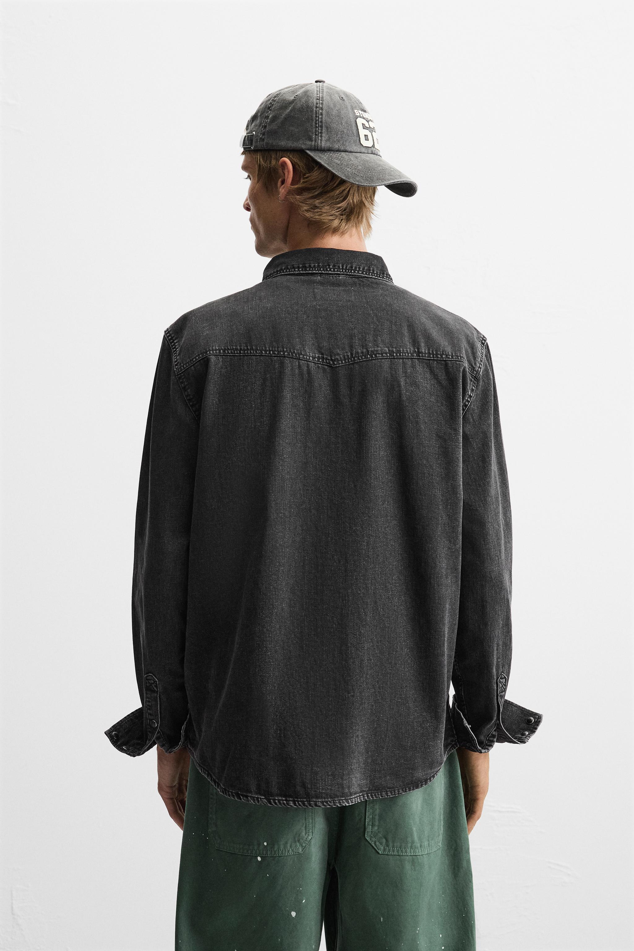 WESTERN DENIM SHIRT - Grey | ZARA Australia WESTERN DENIM SHIRT - Grey | ZARA Australia