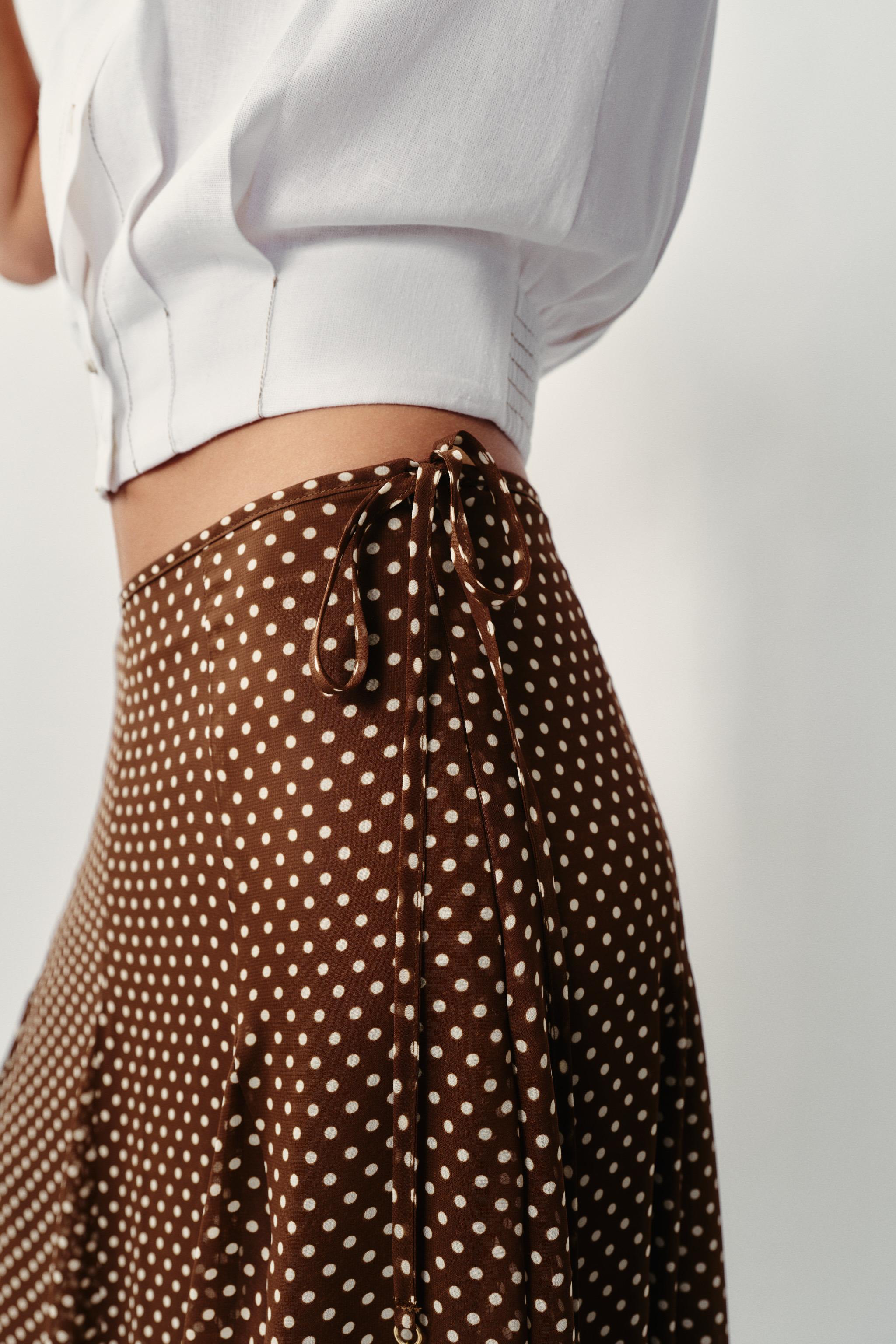 POLKA DOT MIDI SKIRT