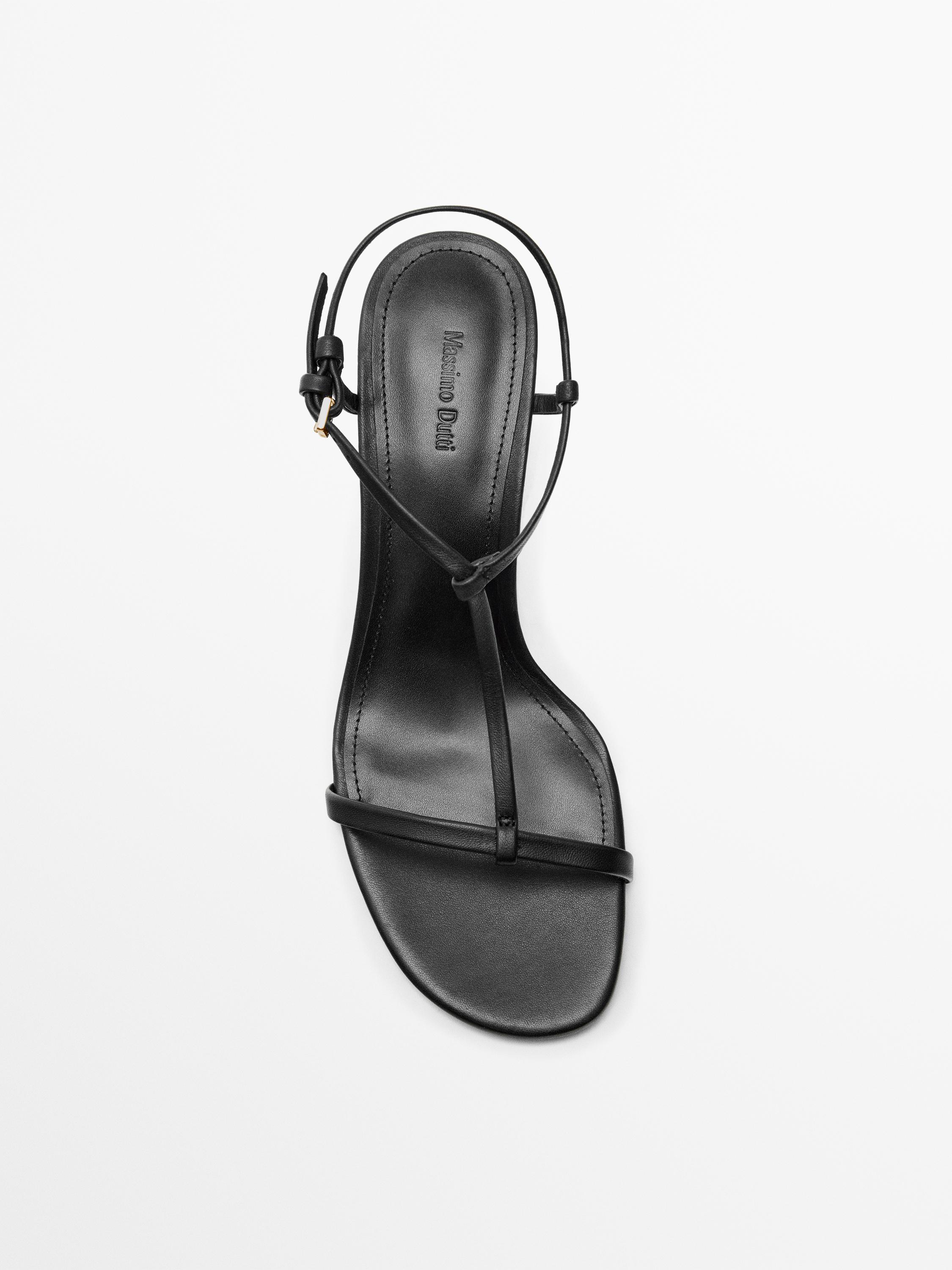 Strappy mid-heel sandals