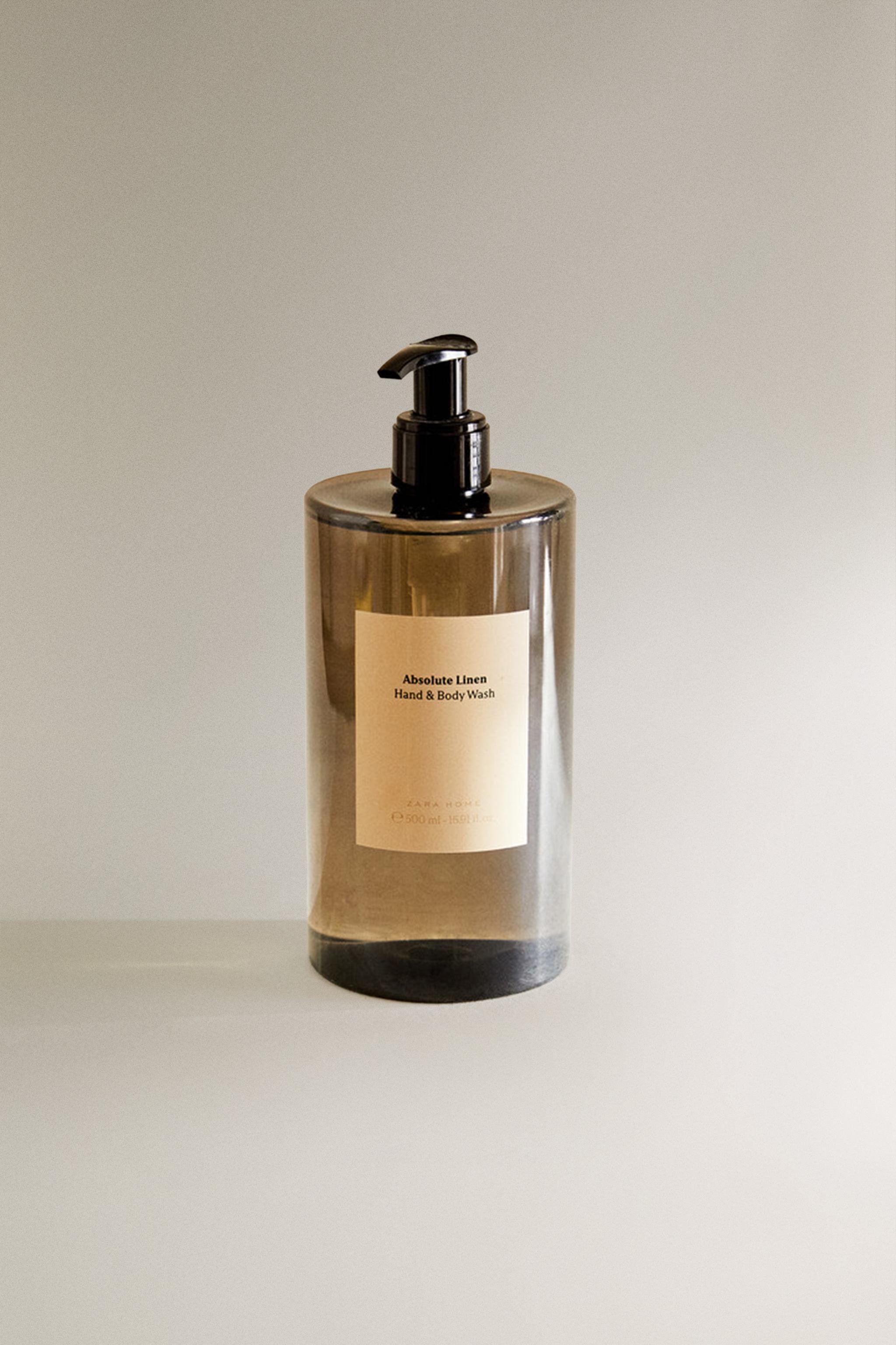 (500 ML) ABSOLUTE LINEN LIQUID HAND AND BODY SOAP — Mustard