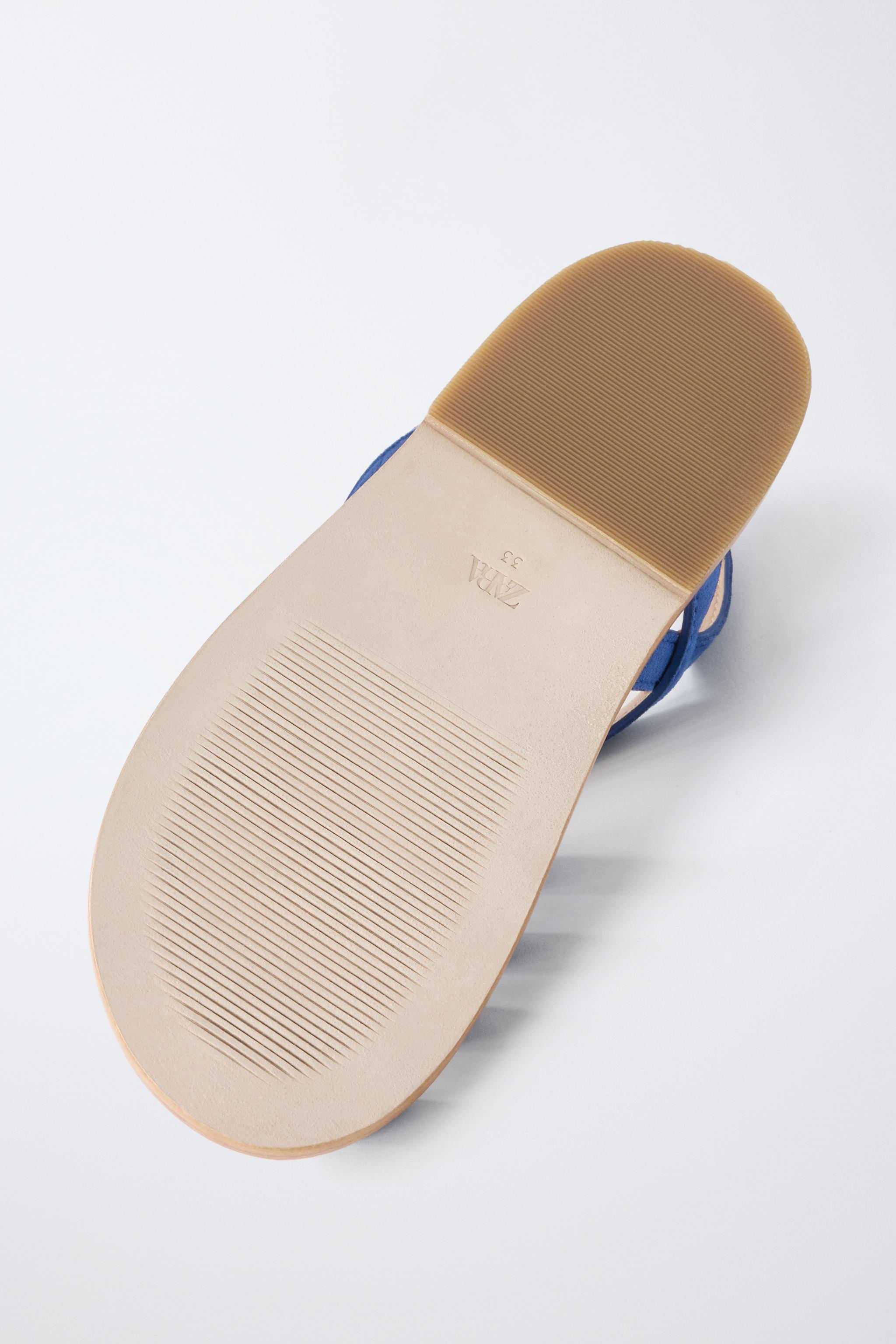 Детские сандалии Zara LEATHER FISHERMAN SANDALS — фото 7