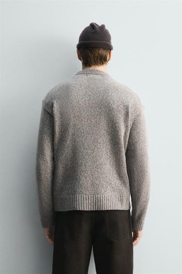WOOL BLEND JUMPER LIMITED EDITION - Beige marl by Zara - Image 2