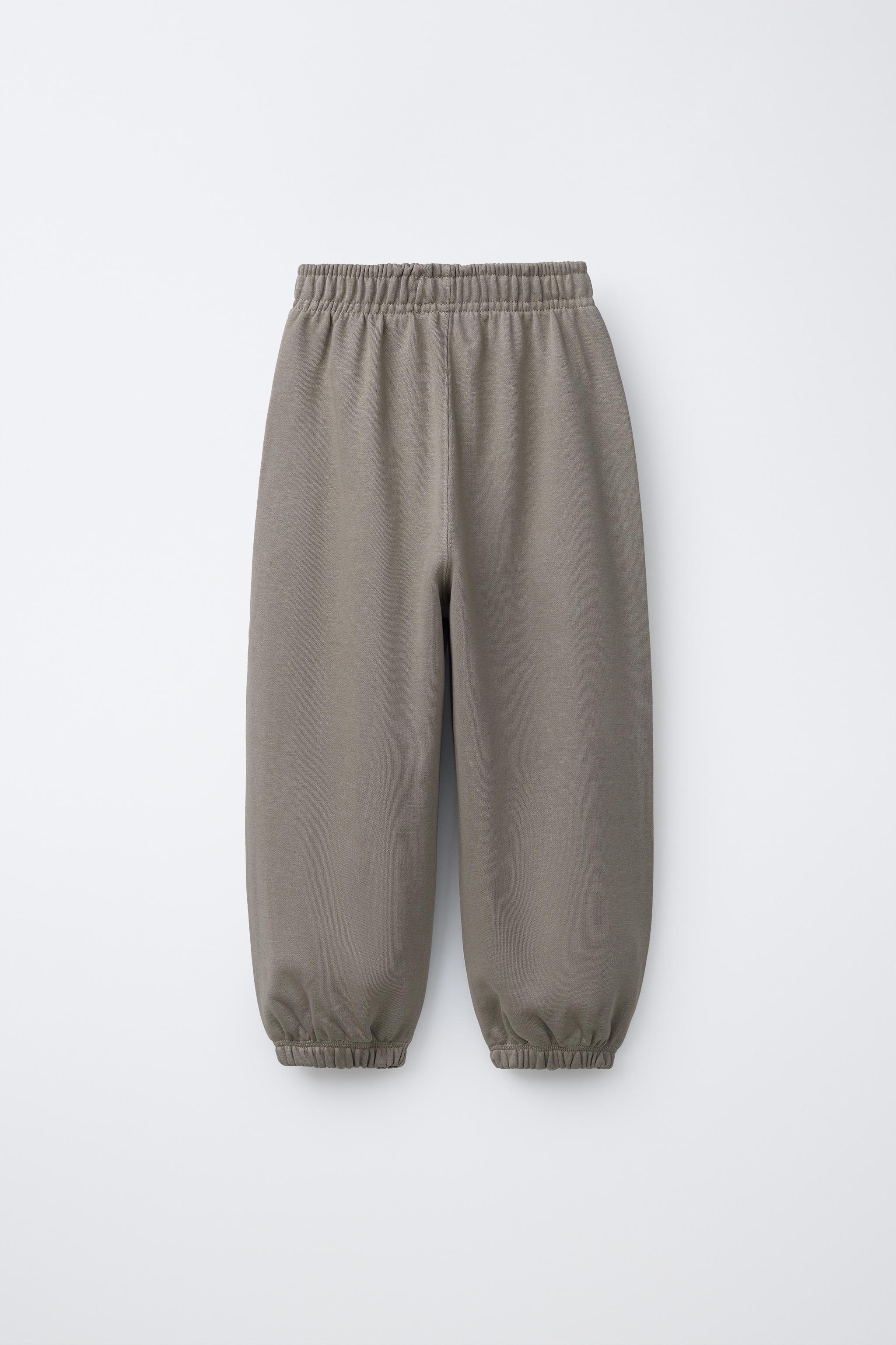 BALLOON PLUSH PANTS WITH TEXT