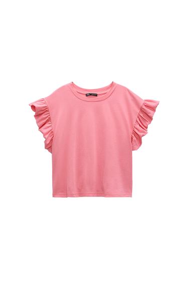 RUFFLED T-SHIRT