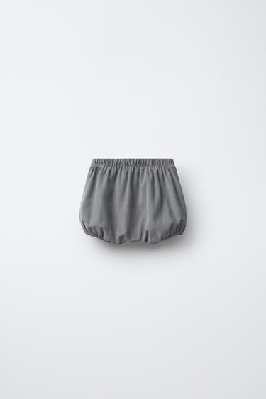 BLOOMER EN VELOURS CÔTELÉ FIN DOUBLÉ - Gris de Zara - Image 1