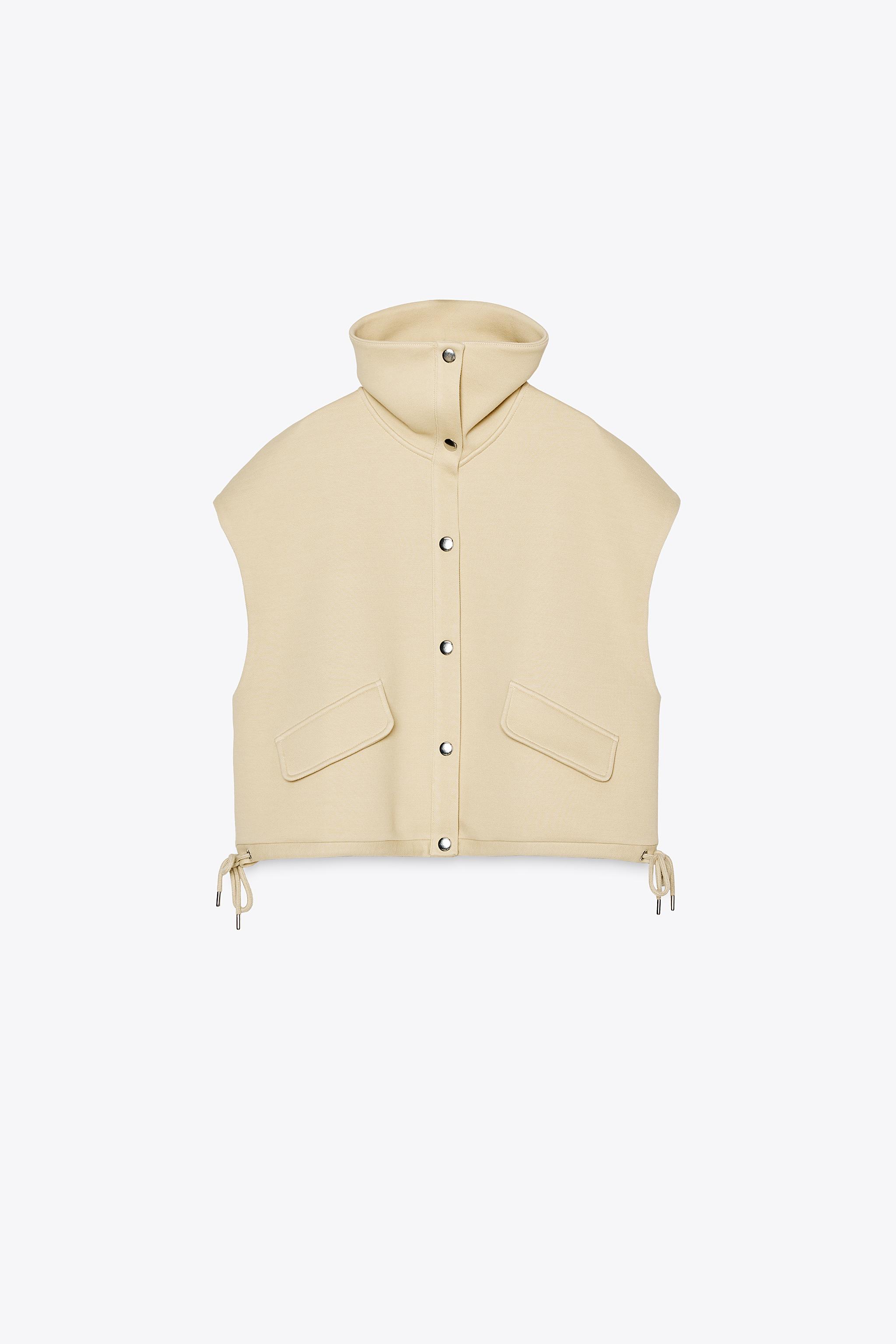 PIQUÉ VEST - Sand | ZARA United States PIQUÉ VEST - Sand | ZARA United States