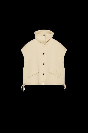 PIQUÉ WAISTCOAT - Sand by Zara - Image 0