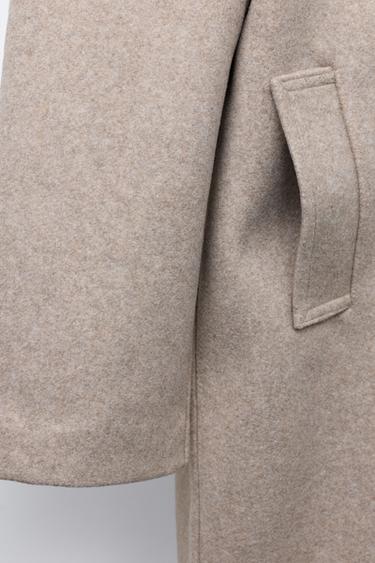 BASIC WOOL COAT - Light beige de Zara - Image 5