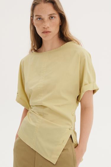 CTTN SHRT 16 - Yellow by Zara