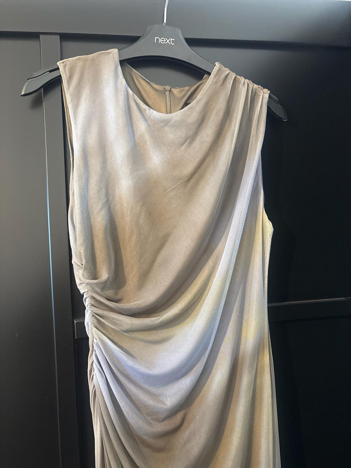 DRAPED MIDI DRESS - Image 2