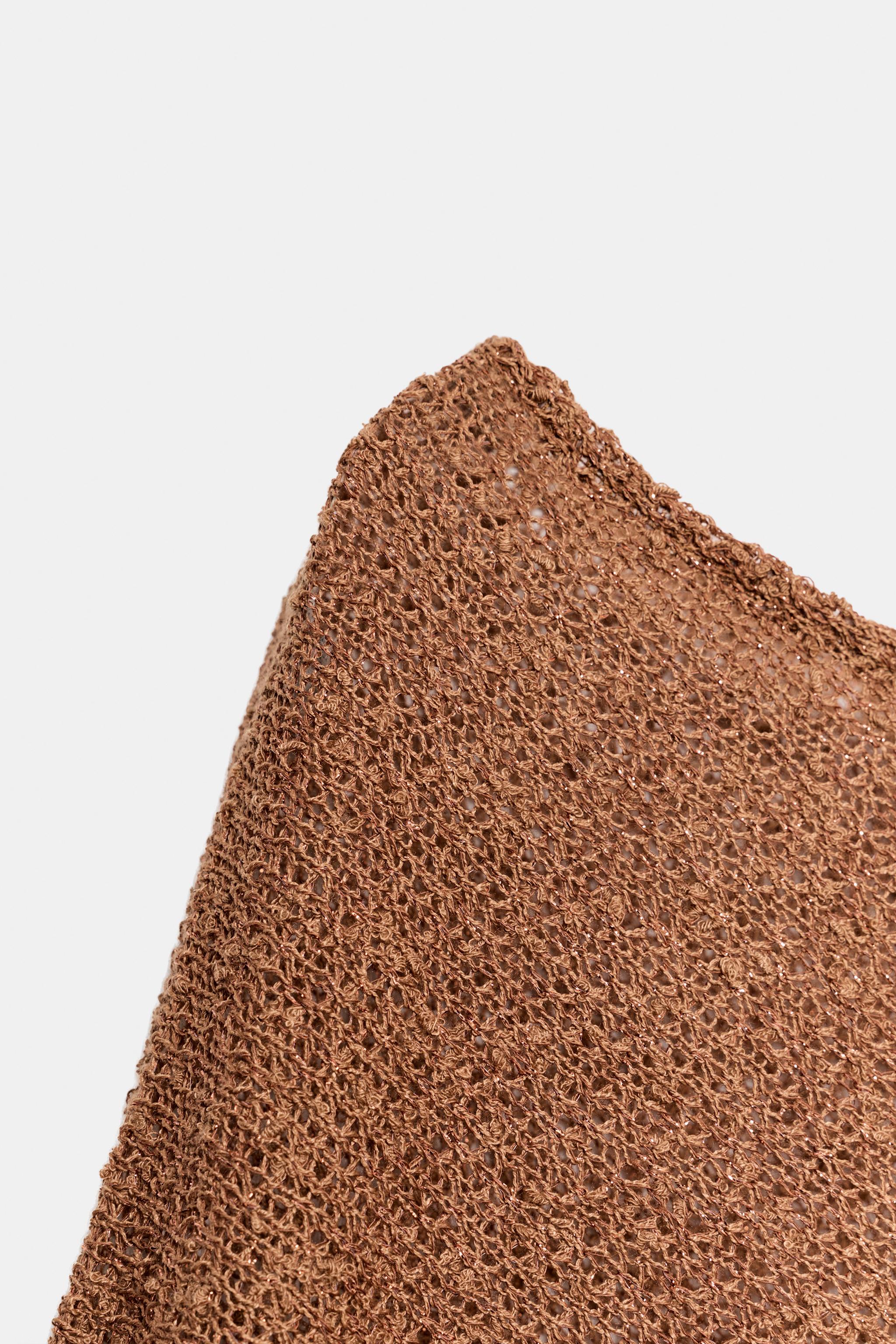 METALLIC THREAD ASYMMETRIC CAPE