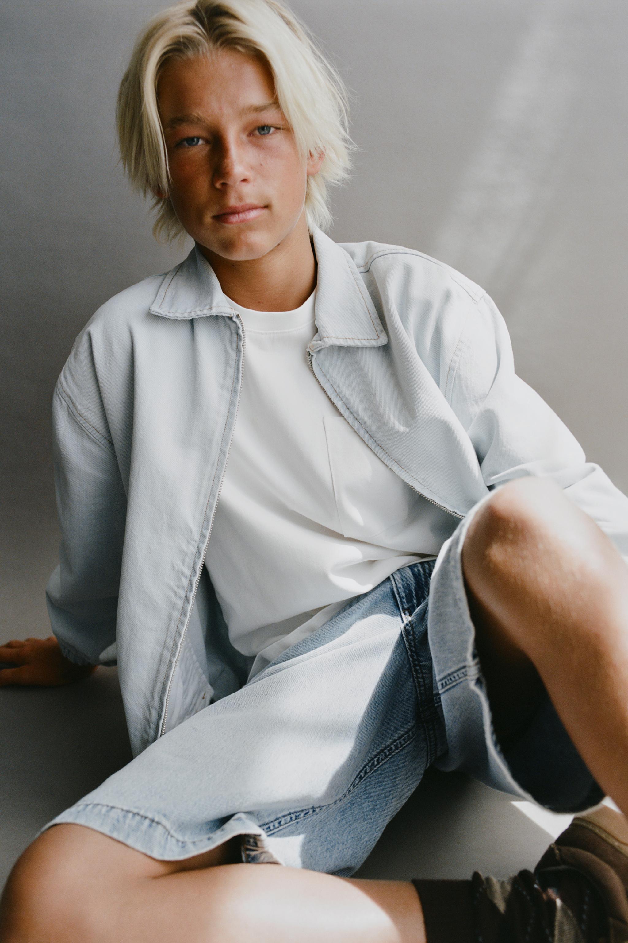 Детские шорты Zara BAGGY DENIM SHORTS