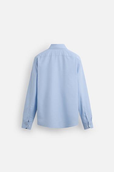 CHEMISE STRUCTURÉE EASY CARE - Bleu ciel de Zara - Image 7
