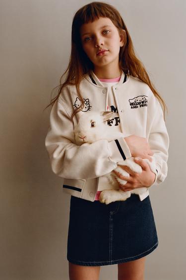 Zara HELLO KITTY © BOMBER JACKET - Ecru