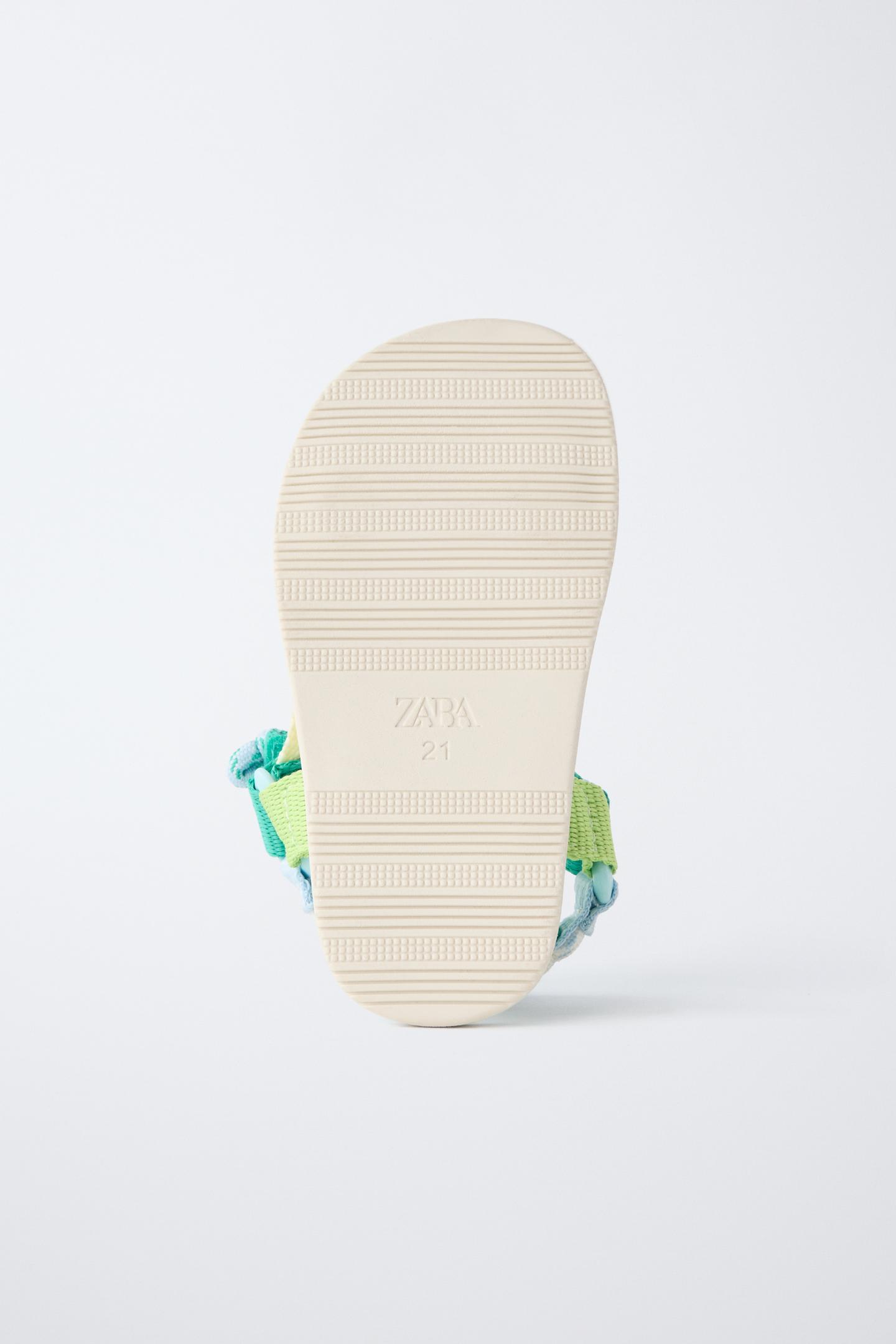 Детские сандалии Zara Multicolor Barefoot Technical, цвет: Синий — фото 7